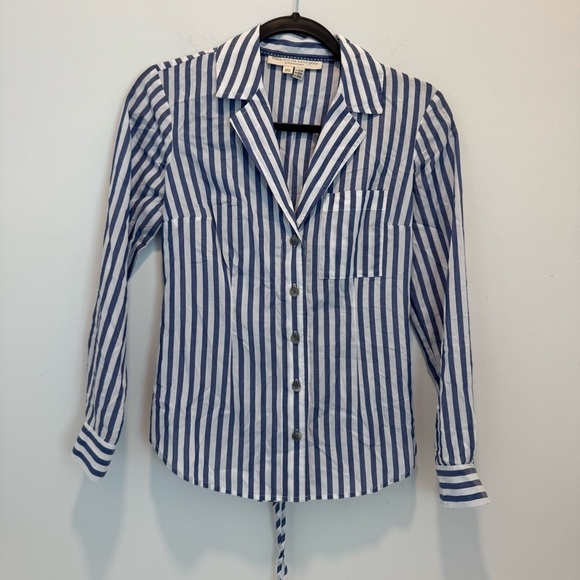 Anthropologie Pilcro and the letterpress women’s striped shirt size 00 - Picture 3 of 10